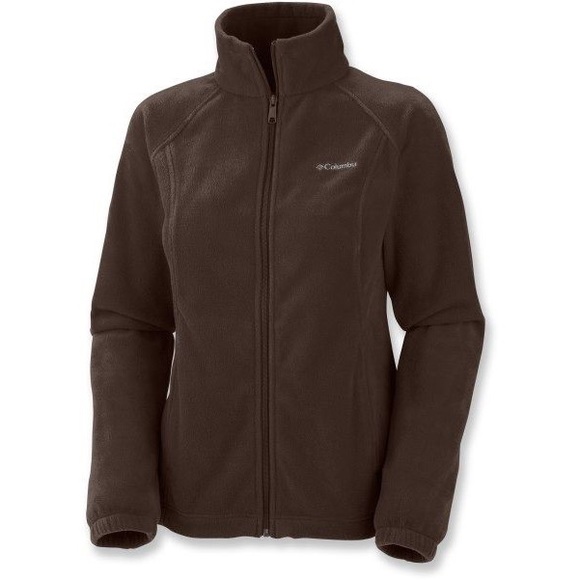 Columbia Jackets & Blazers - Columbia Fleece Zip Up Jacket Brown Small